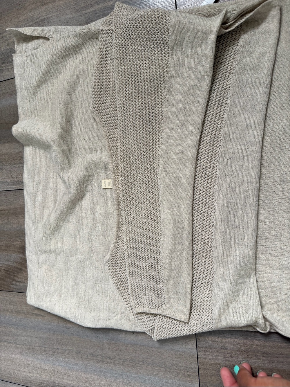 Eileen Fisher Neutral Knit Textured Yoke Tunic - Picture 10 of 10